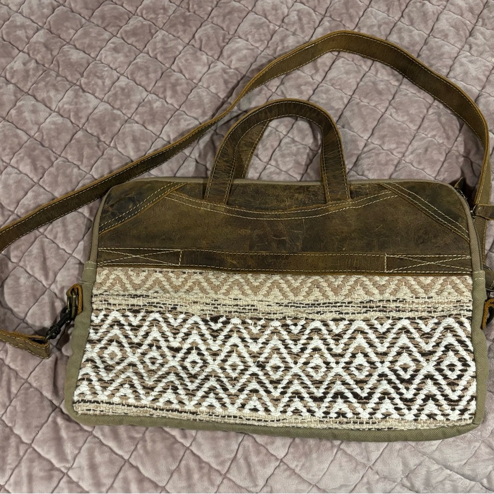 Stylish Myra Women's Laptop Bag with Patterned Design